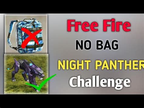 Free fire night panther gameplay. No Bag Night Panther Challenge Free Fire Can Panther Win ...