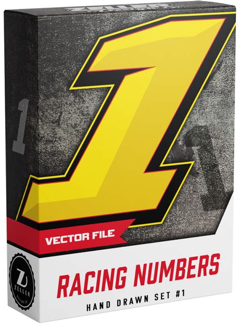 Racing Number Pack 1 Zeller Design Co