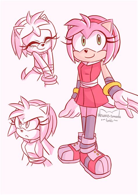 How To Draw Amy Rose From Sonic Boom Howto Draw