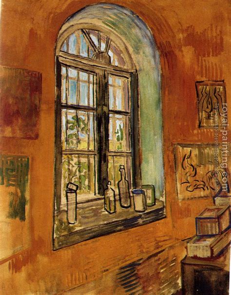 Window Of Vincents Studio At The Asylum By Vincent Van Gogh Oil