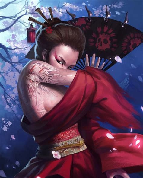 25 Beautiful Examples Of Geisha Artworks Naldz Graphics Geisha Artwork Geisha Artwork