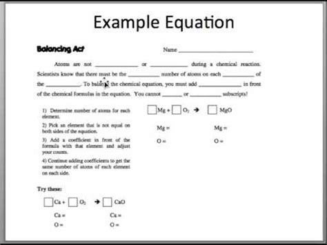 Back to 20 balancing act worksheet answer key. Balancing Act Worksheet Answer Key