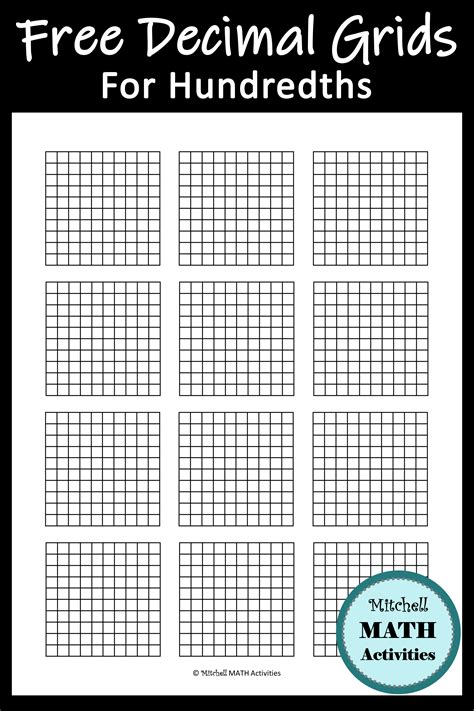 Explore Free Printable Decimal Grid Models For Hands On Learning