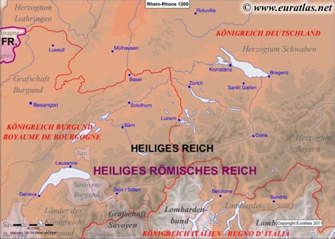 Euratlas Periodis Web Map Of The Rhine Rhône Area In 1200