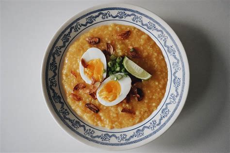 Lugaw Filipino Rice Porridge Recipes Food Network Canada