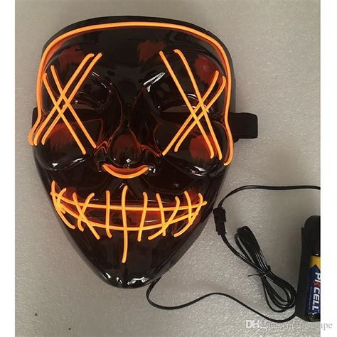 New Halloween Mask Led Light Up Party Masks Party Funny Masks Festival
