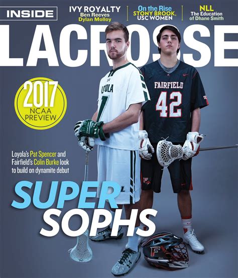 Stags Colin Burke On Cover Of Inside Lacrosse Magazine Fairfield