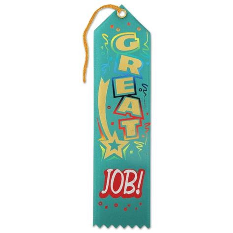 Great Job Award Ribbon Pack Of 6