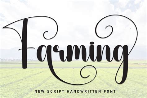 Farming Font By William Jhordy · Creative Fabrica
