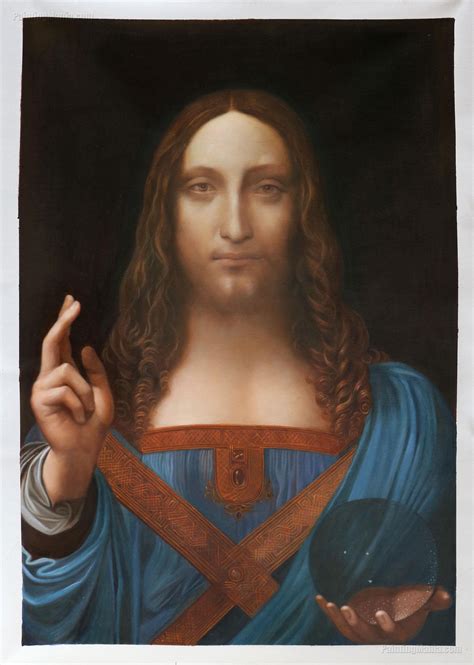 Salvator Mundi Leonardo Da Vinci Hand Painted Oil Painting