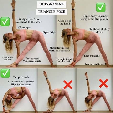 Alignment For Trikonasana Triangle Pose Yogaposes Yoga