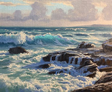 How To Paint A Rocky Shore Seascape — Samuel Earp Artist