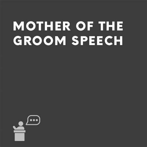 Mother Of The Groom Speech