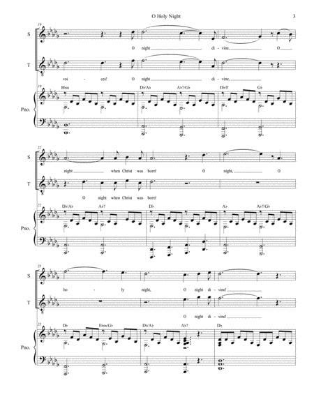 O Holy Night Duet For Soprano And Tenor Solo Sheet Music Pdf Download