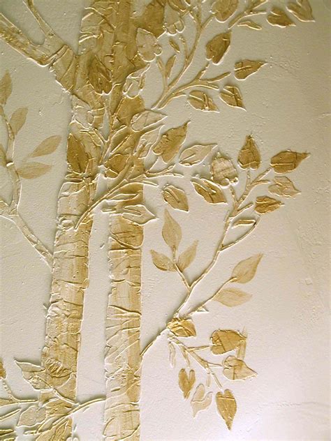 Stencil, Plaster Stencil Life Sized Aspen Tree Wall Stencil, Stencils ...