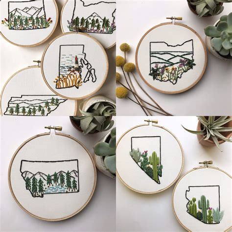 your-state-embroidery-art-etsy-crewel-embroidery-kits,-embroidery