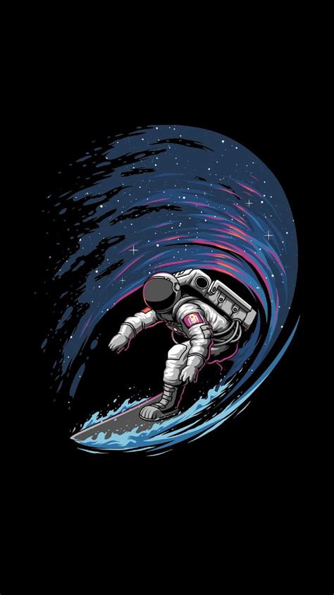 Space Surfer In 2020 Space Iphone Wallpaper Iphone