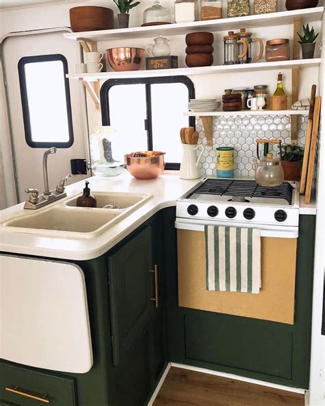 15 Of The Most Beautifully Renovated Rvs Rv Kitchen Remodel