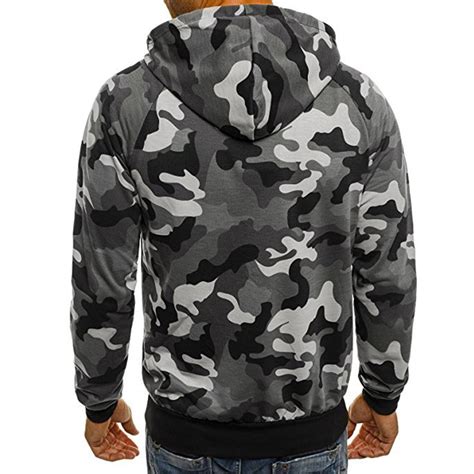 Autumn Camouflage Hoodies Men Military Style Fleece Hooded Coat Casual