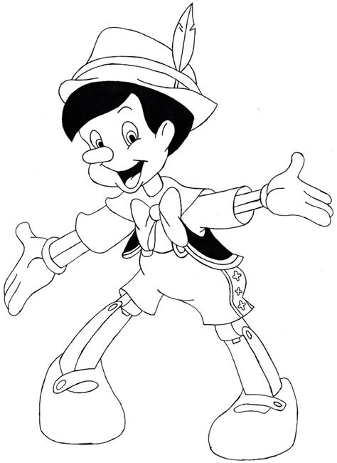 Pinocchio Walt Disneys Pinocchio Line Art By Raptoruos Knight On