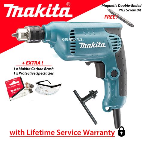 Makita Heavy Duty Hand Drill W With Free Magnetic Screw Bit Carbon Brush CB