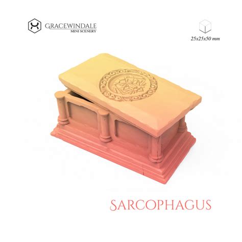 3d Printable Sarcophagus By Gracewindale Mini Scenery