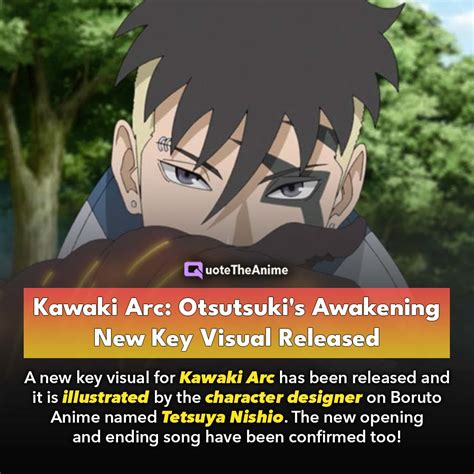 Boruto Tvs Kawaki Arc Otsutsukis New Key Visual Released