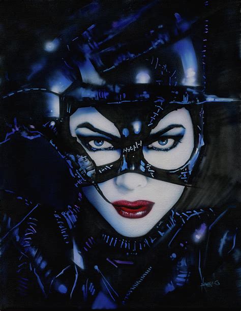 Catwoman Painting By Luis Navarro Fine Art America