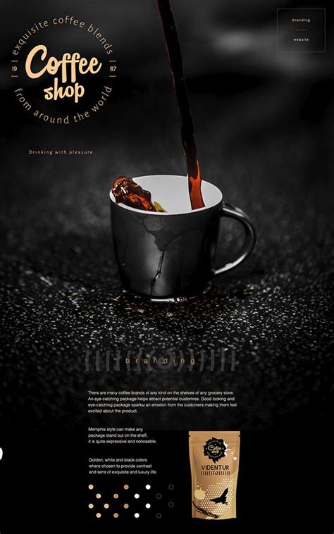 Coffee Shop Concept On Behance Coffee Poster Design Coffee Shop