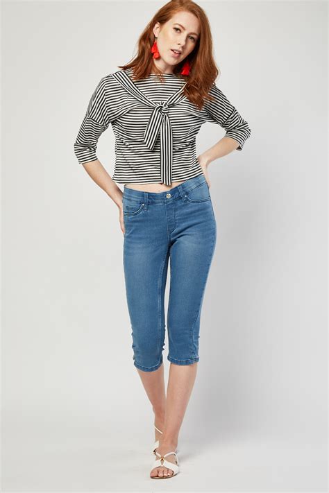 Cropped Low Waist Jeans Just 7