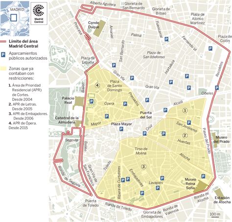 Plano Este Es El Mapa De Madrid Central Madrid España El PaÍs