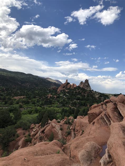 We make a big loop using a few of the paved trails in the park. Garden of the Gods, Colorado Springs : hiking