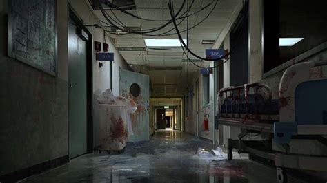 Artstation Abandoned Hospital Yan Meng In Abandoned Hospital Post Apocalyptic Art