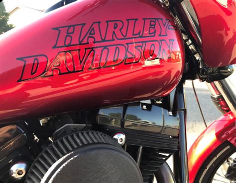 Harley Davidson Outline Gas Tank Decal Set Free Shipping Baum Customs