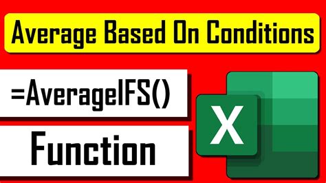 How To Use Averageifs Function In Excel Youtube