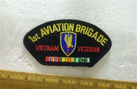 Us Army 1st Aviation Brigade Vietnam Veteran With Ribbons