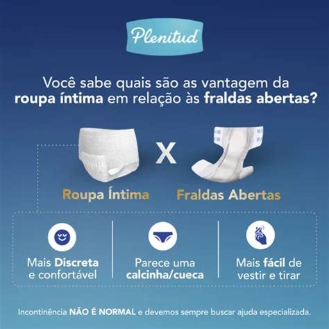 Roupa Ntima Descart Vel Para Homens E Mulheres Protect Plus G Xg Unidades Plenitud R Em