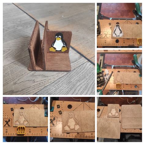 Tux Wooden Laptop Stand Hosted At Imgbb — Imgbb