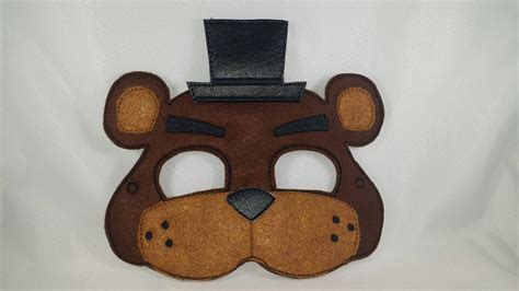 Fnaf Freddy Inspired Mask Etsy