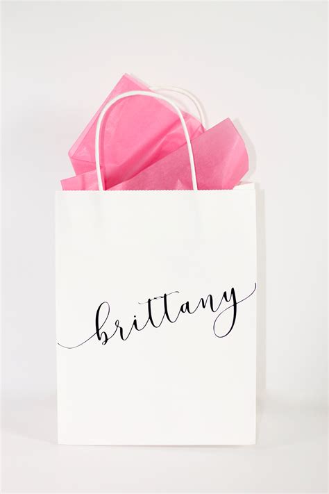 Personalized Gift Bag Custom Gift Bag Bridesmaid Gift Bag Etsy