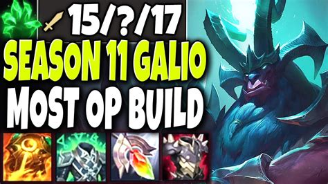 This Is The Most Op Season 11 Galio Build To Destroy Everything Lol