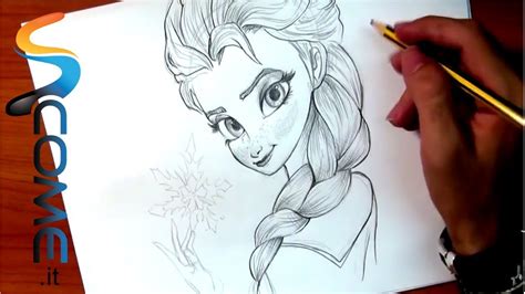 Disegni di ragazze facili | come disegnare un'immagine di donna triste /drawing tutorial. Disegna Elsa del cartone Frozen - Il regno di ghiaccio - YouTube