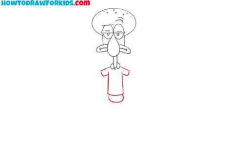 How To Draw Squidward Step 10 Squidward Drawing Tutor
