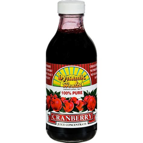Seller will contact you on this number. Dynamic Health Pure Cranberry Juice Concentrate - 8 Fl Oz ...