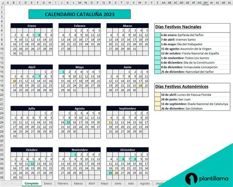 Calendario Laboral CataluÑa 2024 En Excel Descargar Gratis