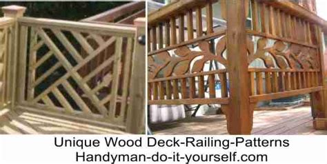 Repeat the process as necessary to create a bed of sand across the entire area. DIY unique wood deck railing patterns | deck | Pinterest | Deck Railings, Railings and Wood Deck ...