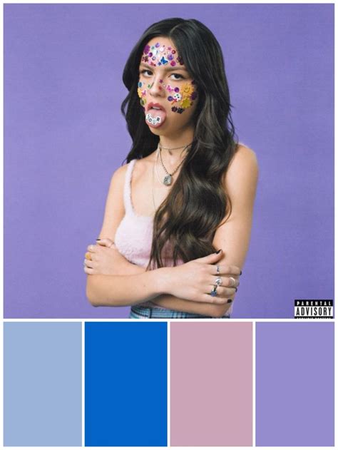 Olivia Rodrigo Album “sour” Olivia Color Palette Instagram