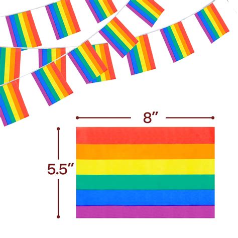 Buy Anley Rainbow Flag LGBT Pride String Flag Banners For