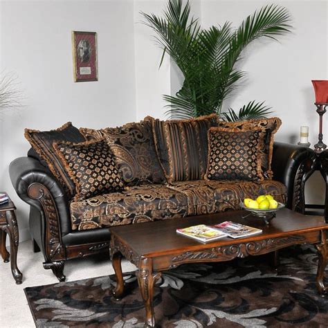 Black And Gold Couch Elegant Living Room Furniture Living Room Sets