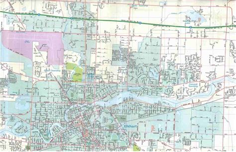 Themapstore Elkhart Goshen Indiana Street Map